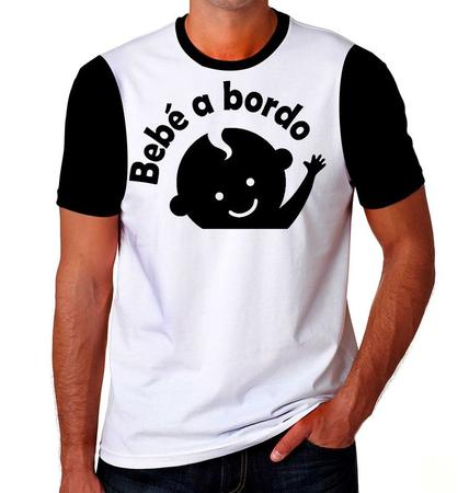 Camiseta Camisa Beb A Bordo Personalizado Gravida Top K07 x000D