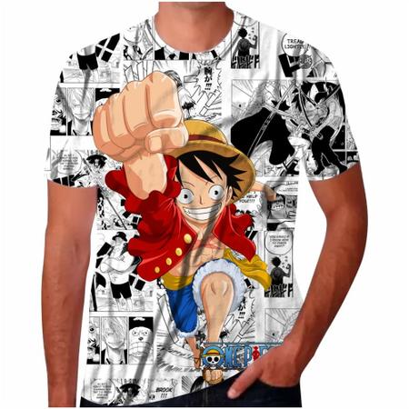 Camiseta Luffy Rosto Roblox Em Algodão Adulto Unisex TSM Camisa - Camiseta  Feminina - Magazine Luiza