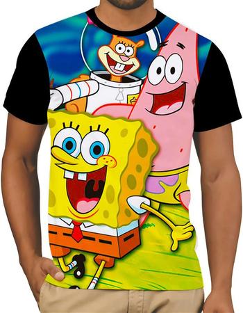 Camiseta Camisa Bob Esponja Desenho Infantil Criança Kids 08 - jk