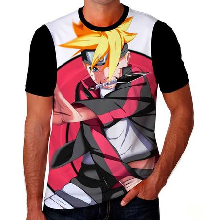 Camiseta Camisa Boruto Desenho Anime Infantil Menino Manga