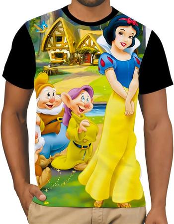 Camiseta Camisa Branca De Neve Desenho Princesa Menina 01 - jk