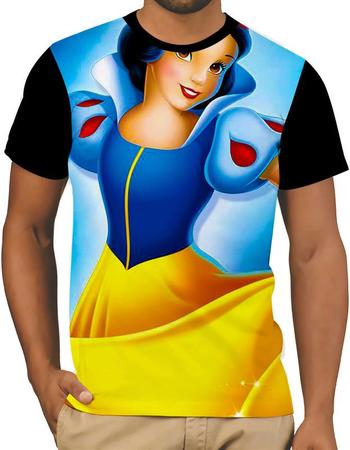 Camiseta Camisa Branca De Neve Desenho Princesa Menina 01 - jk