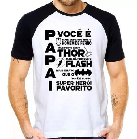 Imagem de Camiseta Camisa Dia Dos Pais Presente Super Herói Melhor Pai