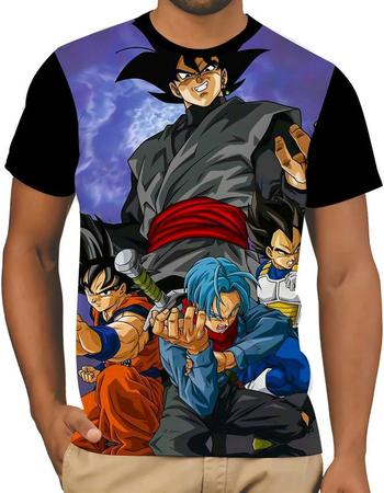 Camiseta Infantil Blusa Criança dragon ball goku Desenho