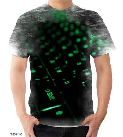 Camiseta Camisa Hacker Gamer Teclado Jogos Mecanico - Estilo Kraken -  Camiseta Feminina - Magazine Luiza