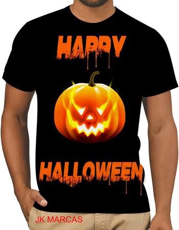 Fantasia de Halloween Infantil Masculino Camiseta Abóbora Manga Longa