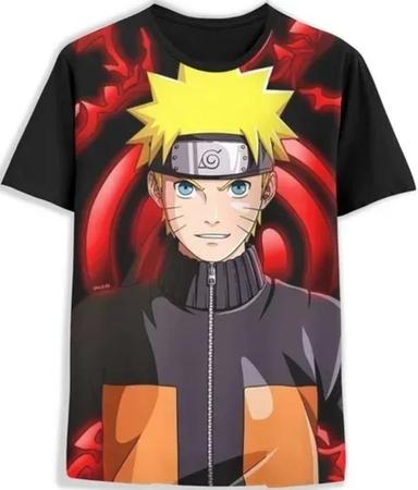 Camisa Camiseta 3d Full Naruto Uzumaki Desenho Animado