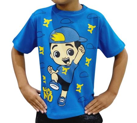 Camiseta Infantil Algodão Personalizada Luccas Neto