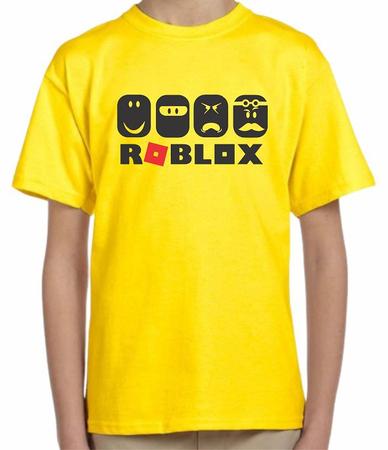 ROBLOX-Camiseta infantil de manga curta, roupa de algodão