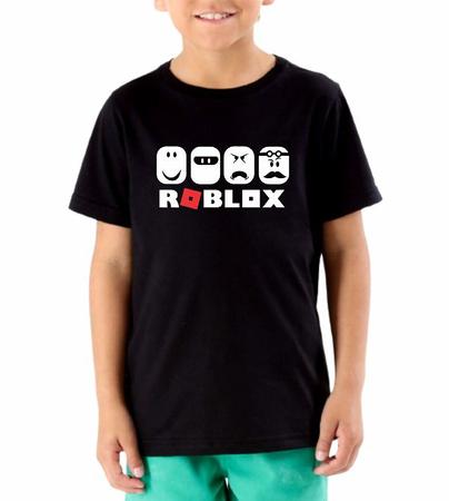 Camiseta Infantil Roblox Turma - Logo Rosa
