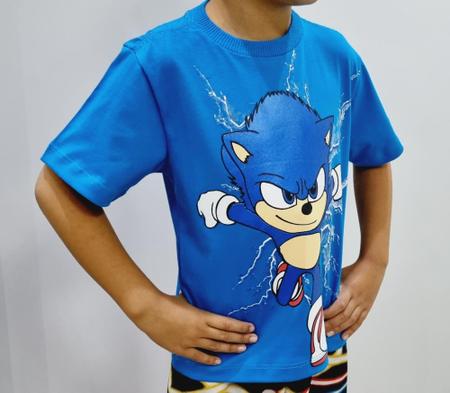 Camiseta Infantil Sonic the Hedgehog