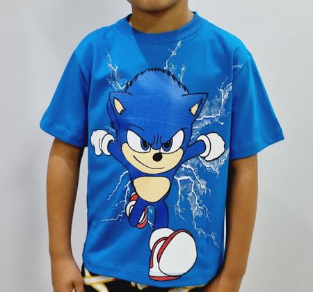 Camiseta Infantil Sonic the Hedgehog