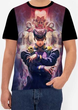 Camiseta Camisa Jotaro Kujo Jojo Bizarre Adventure Menino