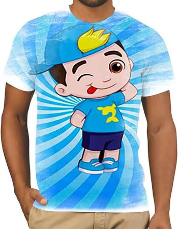 Camiseta Luccas Neto Menininho Desenho 100% Algodão