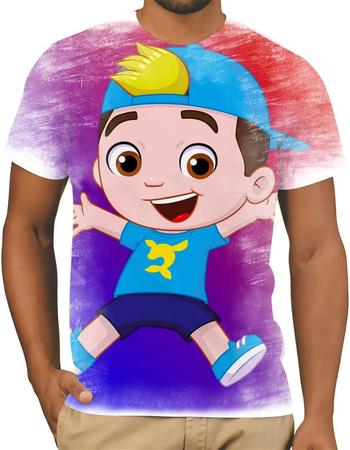 Camiseta Infantil Luccas Neto 100% Algodão Menininho Desenho