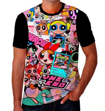 Camiseta Camisa Menina Super Poderosa Desenho Menina Kids