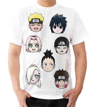 CAMISETA NARUTO, SASUKE E SAKURA