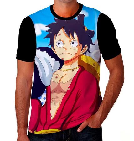 Camiseta Camisa One Piece Desenho Serie Anime Menino K37_x000D_