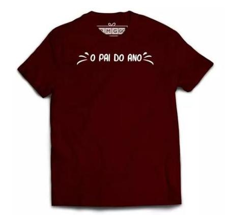 Imagem de Camiseta Camisa Pai Do Ano Frase Papai Presente Vou Ser Pai