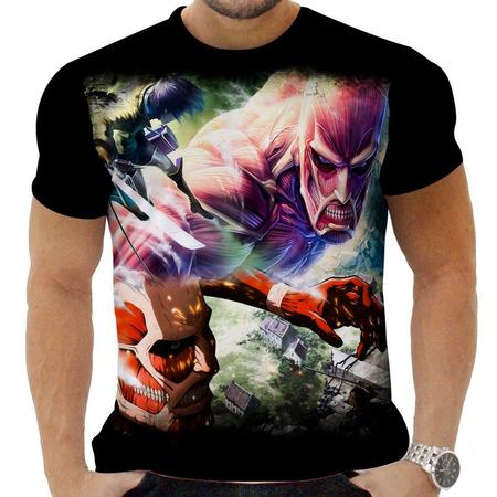 Camiseta Camisa Personalizada Anime Ataque dos Titãs 03