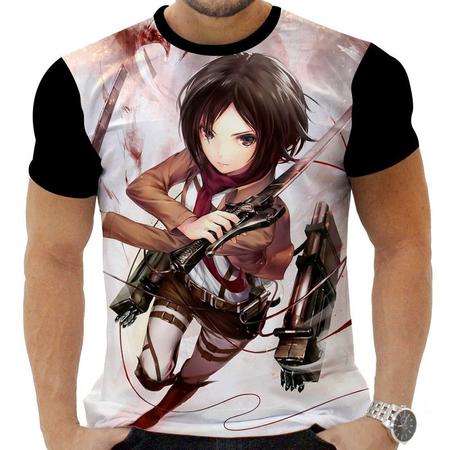 Camiseta Camisa Personalizada Anime Ataque dos Titãs 03