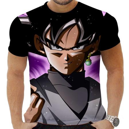 Camiseta Camisa Anime Dragon Ball Super Goku Black