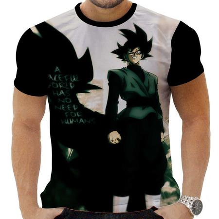 Imagem de Camiseta Camisa Personalizada Anime Clássico Dragon Ball Goku Black 15_x000D_