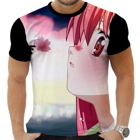 Camiseta Camisa Personalizada Anime Elfen Lied Clássico Hd 0