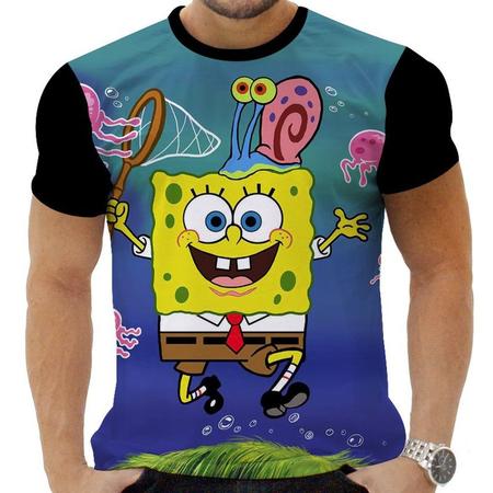 camiseta bob esponja em Promoção no Magazine Luiza