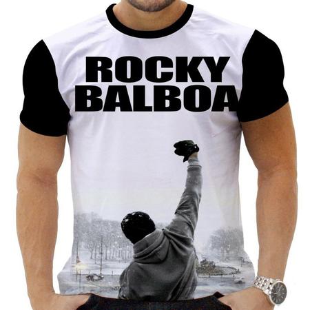 Camiseta Camisa Personalizada Filmes Rocky Balboa 7 x000D Zahir Store Camiseta Feminina Magazine Luiza