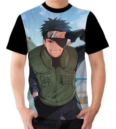 Camiseta Camisa Personalizada Anime Naruto Obito Uchiha 04