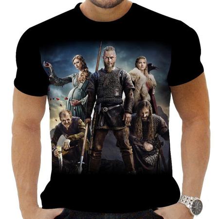 Camiseta Camisa Personalizada Series Vikings 8 x000D Zahir Store Camiseta Infantil Magazine Luiza