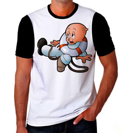 Camiseta Camisa Pork Pig Looney Desenho Criança Kids Tv F01_x000D_ - JK  MARCAS - Camiseta Infantil - Magazine Luiza