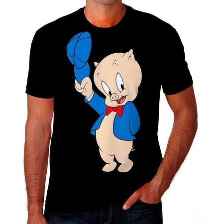 Camiseta Camisa Pork Pig Looney Desenho Criança Kids Tv F01_x000D_ - JK  MARCAS - Camiseta Infantil - Magazine Luiza