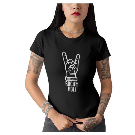 Camisa sales feminina rock