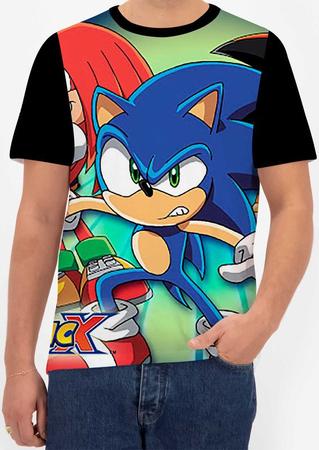 Blusa de Frio Moletom Full Sonic Filme Jogo com Capuz