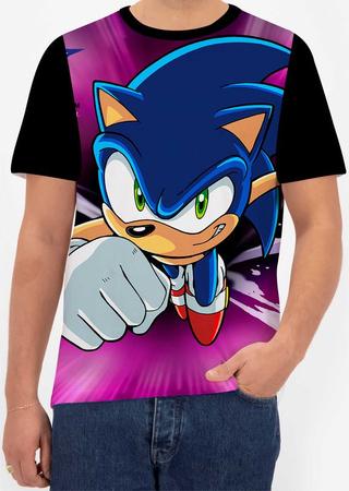 Blusa de Frio Moletom Full Sonic Filme Jogo com Capuz