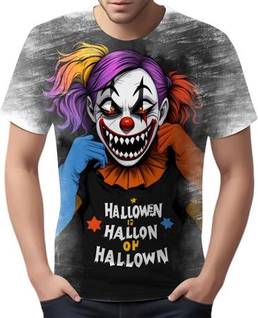 Imagem de Camiseta Camisa Tshirt Halloween Palhaço Assustador Terror 6