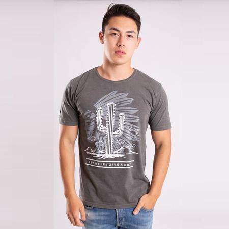 Imagem de Camiseta Casual Masculina Estampa Cactus Confortável