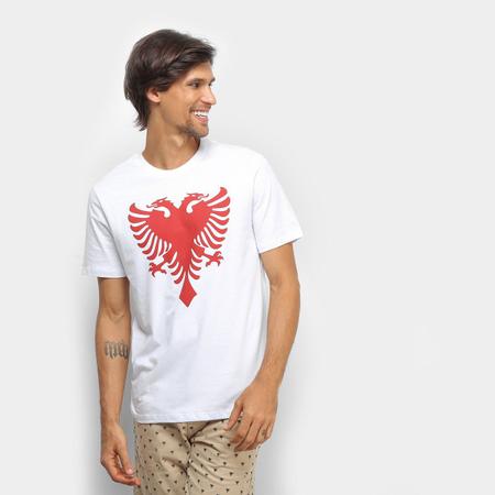 CAMISETA MASCULINA CAVALERA MANGA CURTA BRANCA