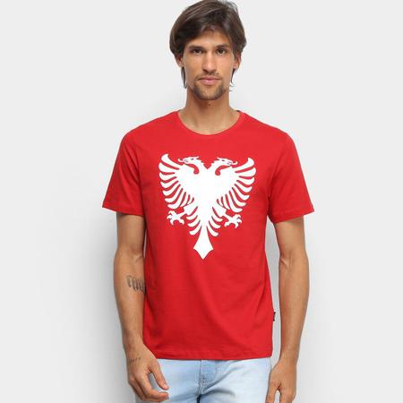 Camiseta Cavalera Águia Branco Amarelo Masculina Original