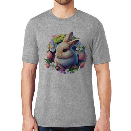 Imagem de Camiseta Coelhinho e flores - Foca na Moda