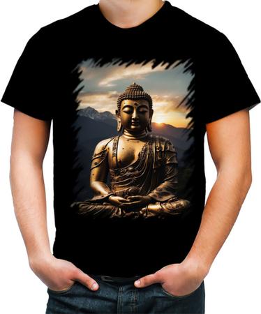 Imagem de Camiseta Colorida Estátua de Buda Iluminado Religião 24