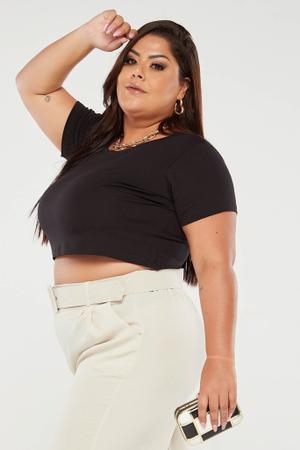 Imagem de Camiseta Cropped Plus Size