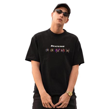 Imagem de Camiseta De Algodão Oversized  Newjeans Gola Redonda 