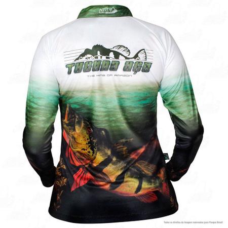 Imagem de Camiseta de Pesca Jogá Feminina Tucunaré Açu Proteção UV