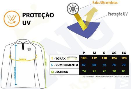 Imagem de Camiseta De Pesca King Proteção Solar Uv KFF302 - Tucunaré
