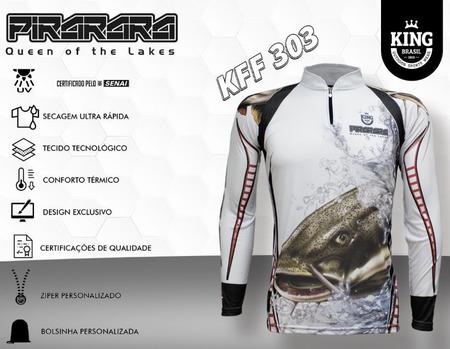 Imagem de Camiseta De Pesca King Proteção Solar Uv KFF303 - Pirarara