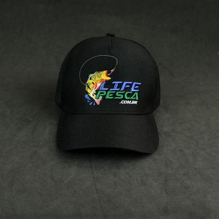 Imagem de Camiseta de Pesca Mar Negro Proteção Solar 50+ UV Clean 1 + Boné Life pesca Preto