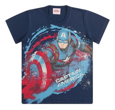 Imagem de Camiseta De Super Herói Capitão América Marvel Masculina